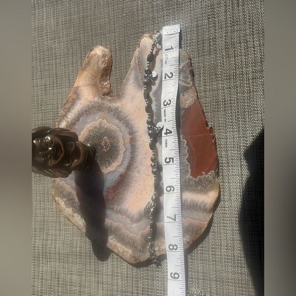 Merchant #3 - Pyrite w/ coin dangles Handmade Stainless Steel - Picture 3 of 5